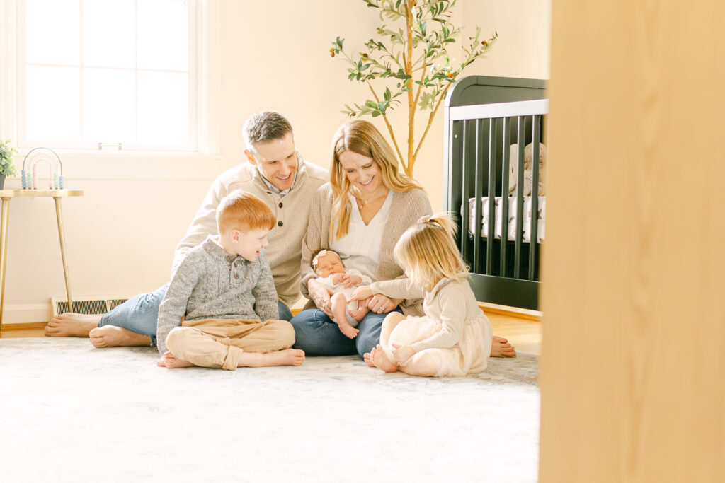 Cincinnati Family Newborn Photography | Mirkin Family In-Home Session | Dayton Ohio Family Photographer 