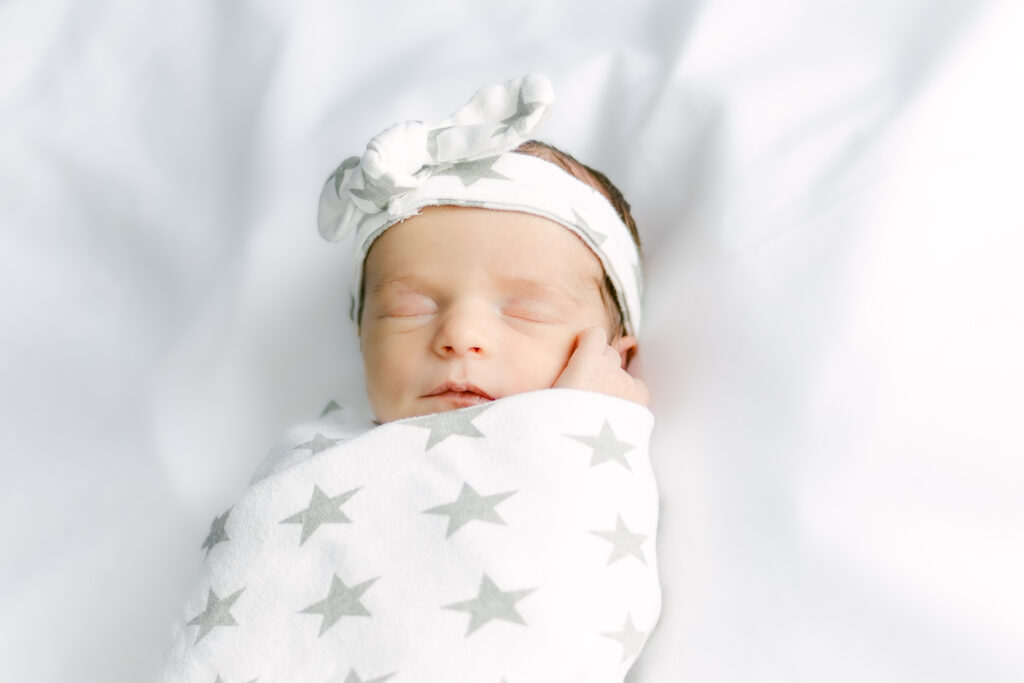 baby girl in newborn photos cincinnati area