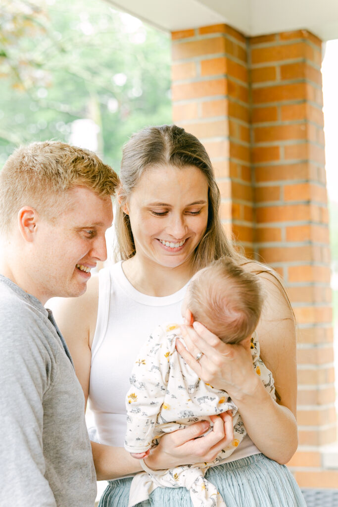 Cincinnati Outside Newborn Photography | In-home Newborn Session | Madisonville Newborn Photographer