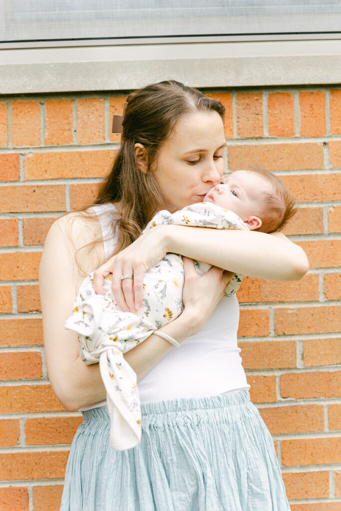 Cincinnati Outside Newborn Photography | In-home Newborn Session | Madisonville Newborn Photographer