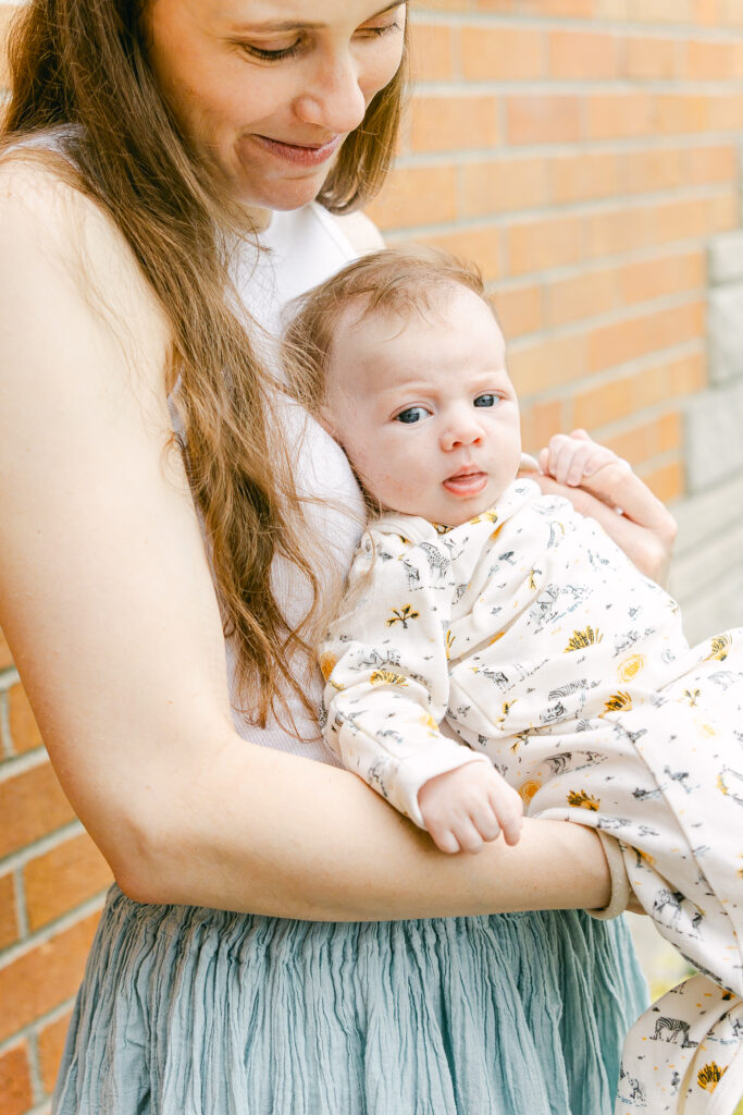 Cincinnati Outside Newborn Photography | In-home Newborn Session | Madisonville Newborn Photographer